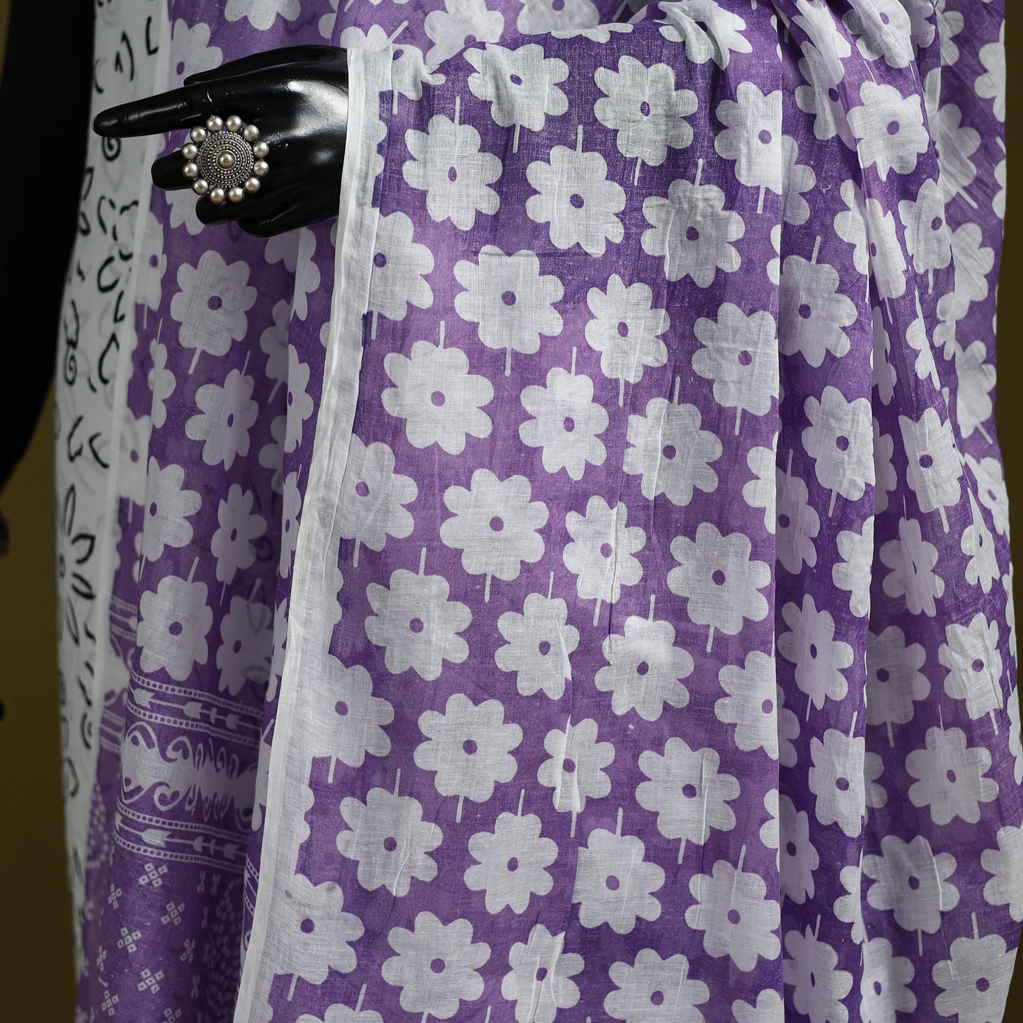 Cotton jaipur printed dupatta 82 - handcrafted