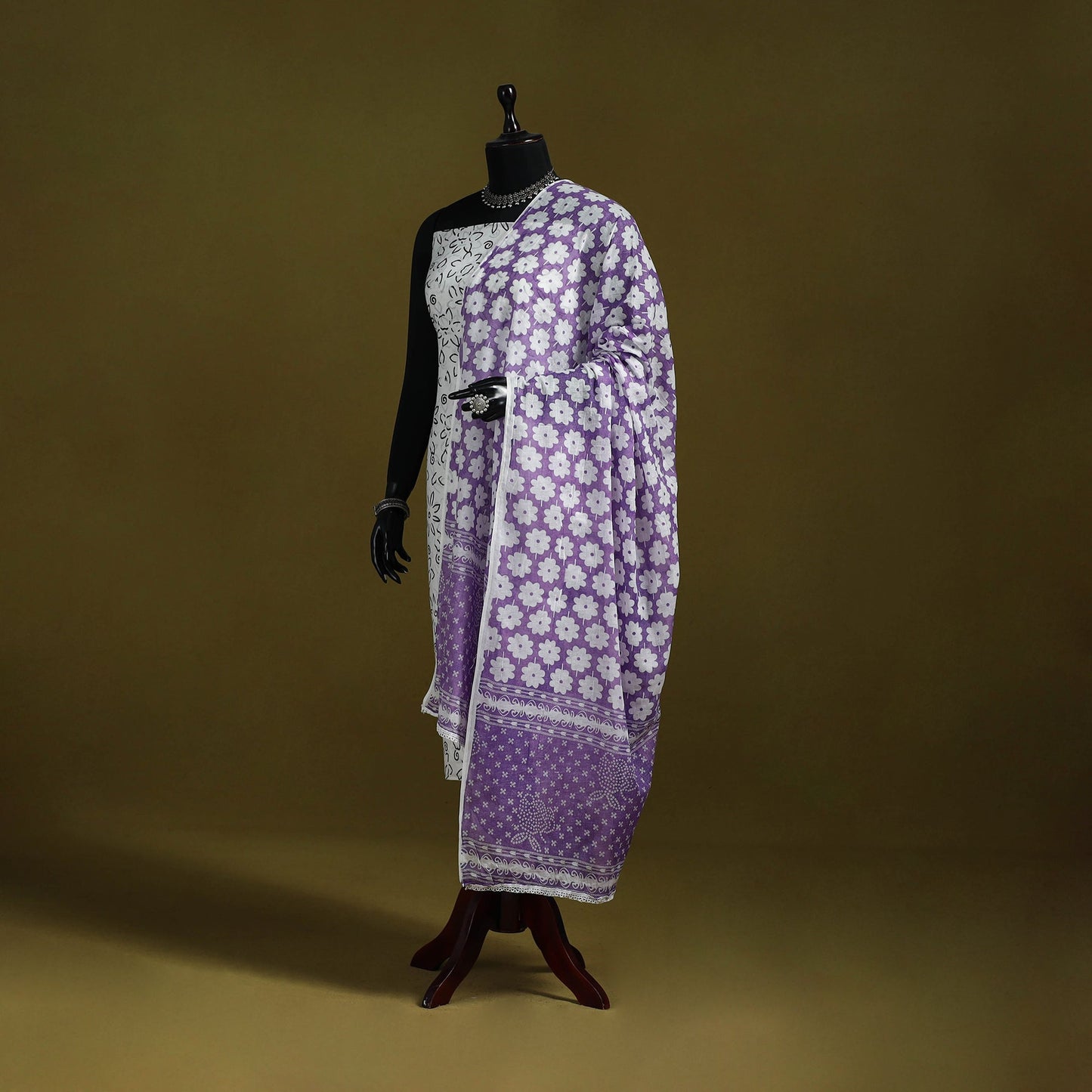 Cotton jaipur printed dupatta 82 - handcrafted