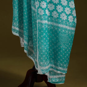 Cotton jaipur printed dupatta 83 - handcrafted
