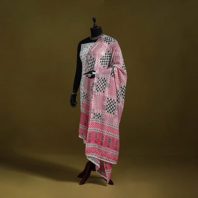 Cotton jaipur printed dupatta 85 - handcrafted