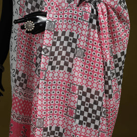 Cotton jaipur printed dupatta 85 - handcrafted