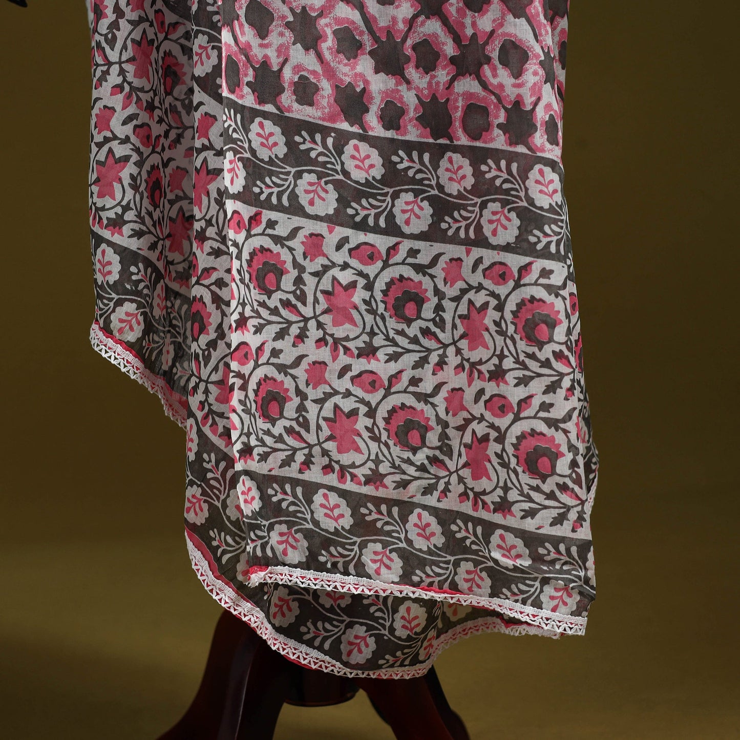 Cotton jaipur printed dupatta 86 - handcrafted