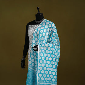 Cotton jaipur printed dupatta 88 - handcrafted