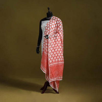Cotton jaipur printed dupatta 89 - handcrafted