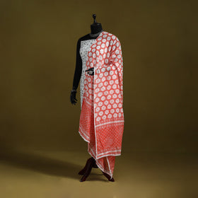 Cotton jaipur printed dupatta 89 - handcrafted