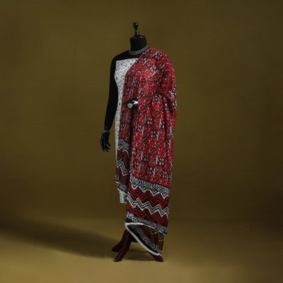 Cotton jaipur printed dupatta 91 - handcrafted