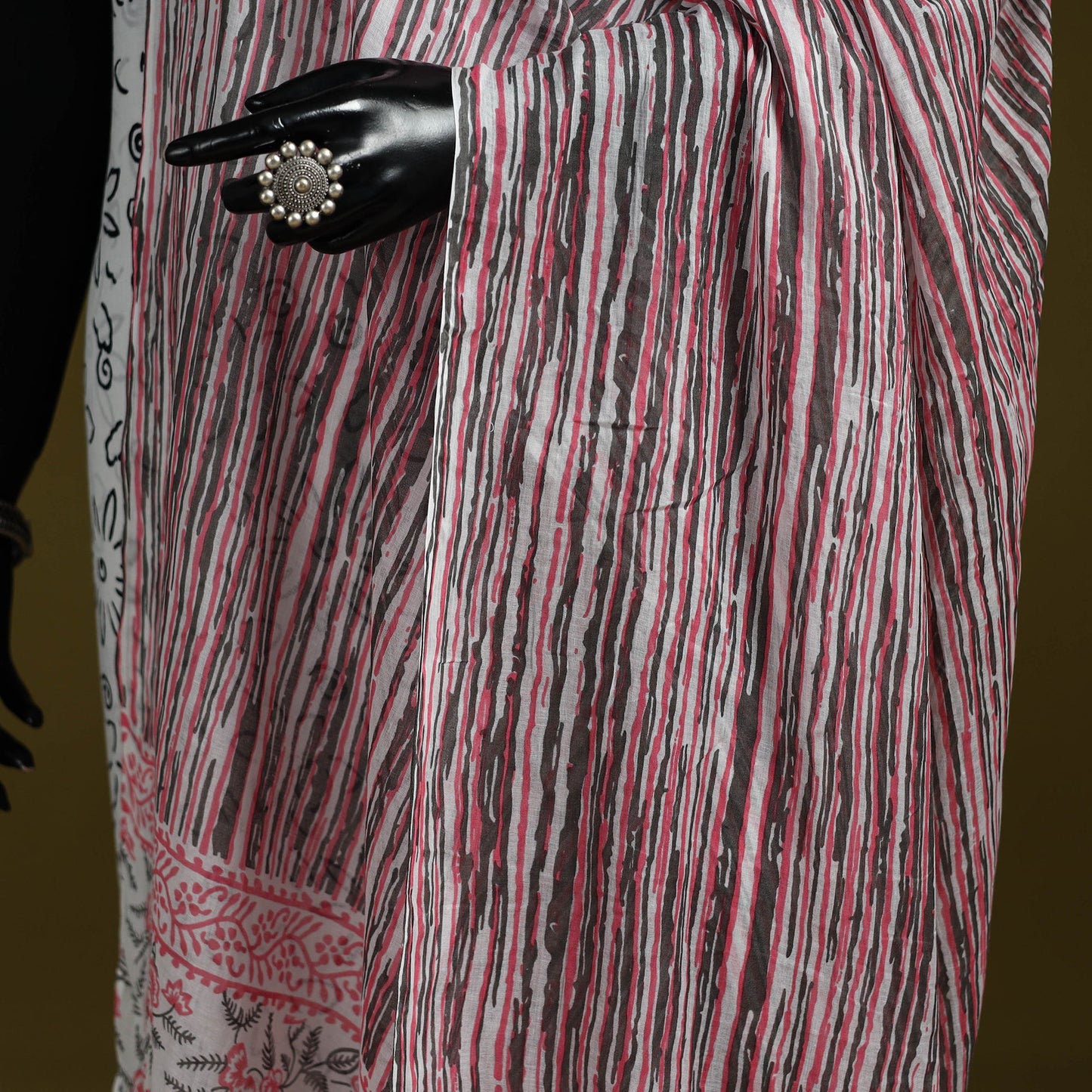 Cotton jaipur printed dupatta 95 - handcrafted