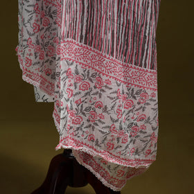 Cotton jaipur printed dupatta 95 - handcrafted