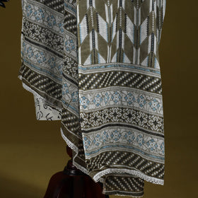 Cotton jaipur printed dupatta 97 - handcrafted