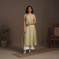 Block Print Cotton A-Line Sanganeri Kurta