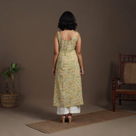 Block Print Cotton A-Line Sanganeri Kurta
