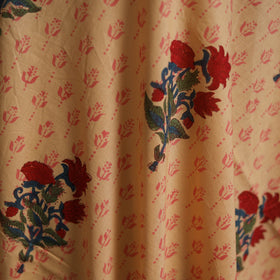Cotton mughal butta hand block sanganeri print fabric 43