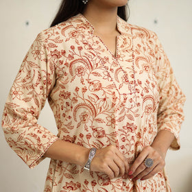 Cotton pedana kalamkari kurta set (set of 3) 02