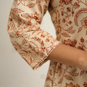 Cotton pedana kalamkari kurta set (set of 3) 02