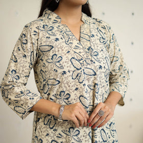 Cotton pedana kalamkari kurta set (set of 3) 04