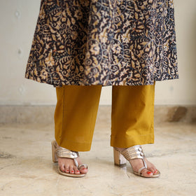 Block Print Cotton Pedana Kalamkari Kurta Set (Set of 3)