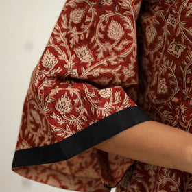 Block Print Cotton Pedana Kalamkari Kurta Set (Set of 3)