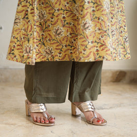 Block Print Cotton Pedana Kalamkari Kurta Set (Set of 3)