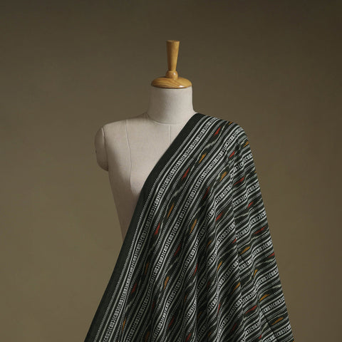 Cotton pochampally dabi ikat fabric 08 - handcrafted