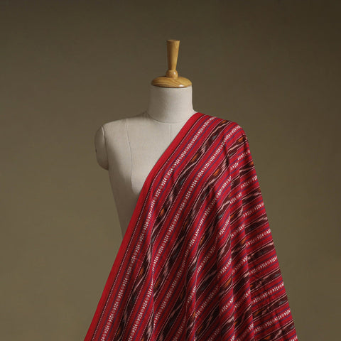 Cotton pochampally dabi ikat fabric 09 - handcrafted