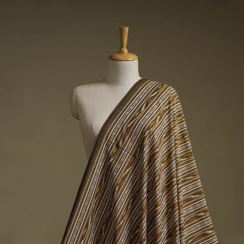 Cotton pochampally dabi ikat fabric 10 - handcrafted