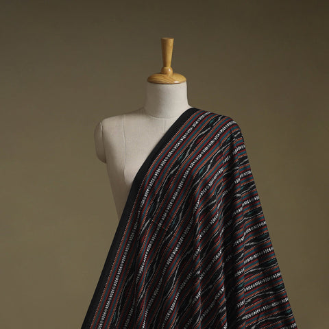 Cotton pochampally dabi ikat fabric 11 - handcrafted