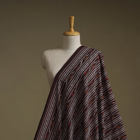 Cotton pochampally dabi ikat fabric 12 - handcrafted