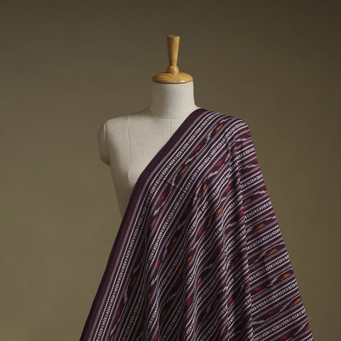 Cotton pochampally dabi ikat fabric 13 - handcrafted