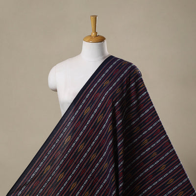 Cotton pochampally dabi ikat fabric 15 - handcrafted