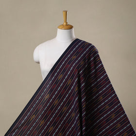 Cotton pochampally dabi ikat fabric 15 - handcrafted