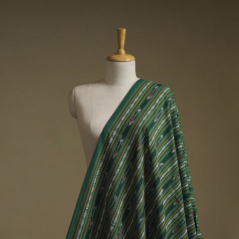 Cotton pochampally dabi ikat fabric 17 - handcrafted