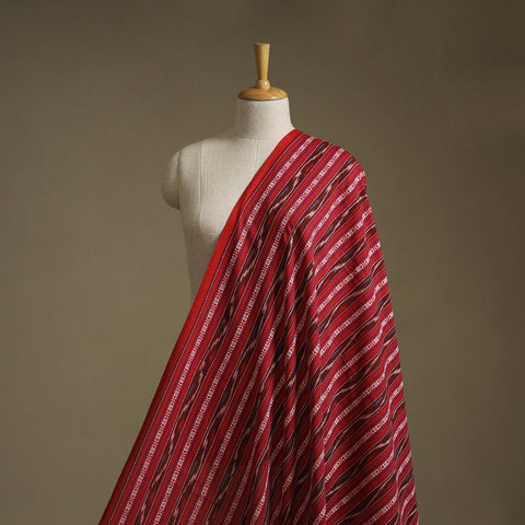 Cotton pochampally dabi ikat fabric 27 - handcrafted