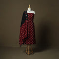 Handloom cotton pochampally ikat 3pc unstitched dress