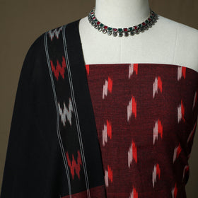 Handloom cotton pochampally ikat 3pc unstitched dress