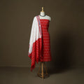 Handloom cotton pochampally ikat 3pc unstitched dress