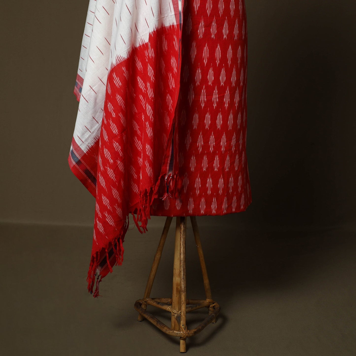 Handloom cotton pochampally ikat 3pc unstitched dress