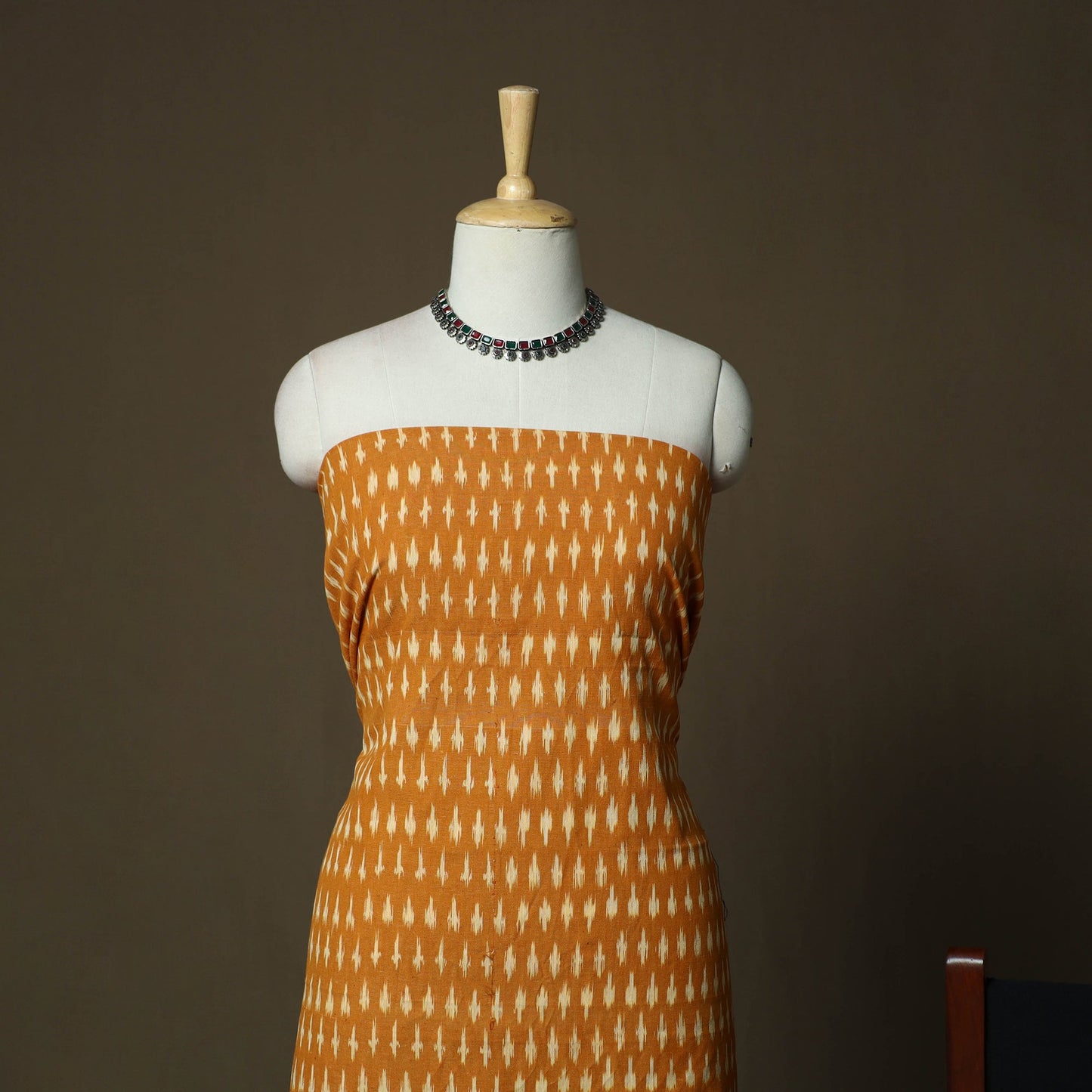 Handloom cotton pochampally ikat 3pc unstitched dress