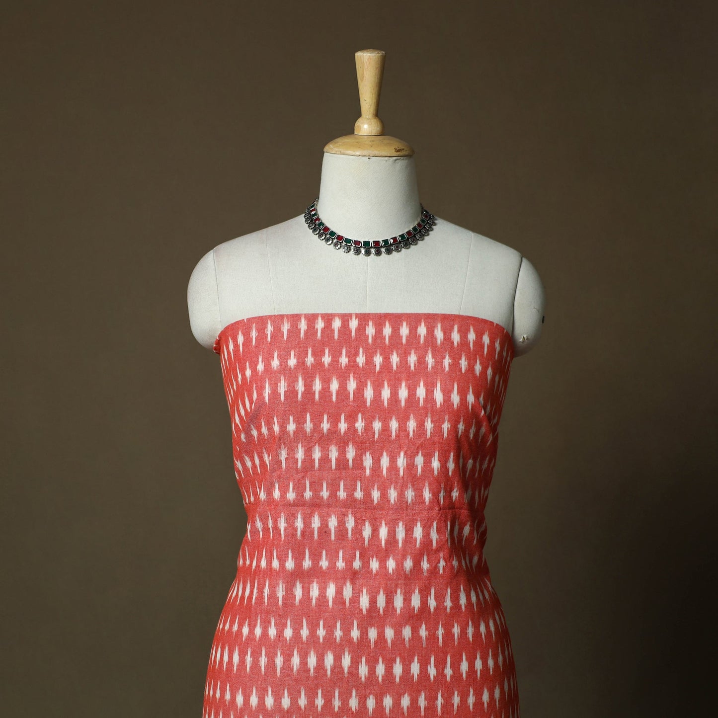 Handloom cotton pochampally ikat 3pc unstitched dress