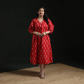 Cotton pochampally ikat dress 14 - handcrafted