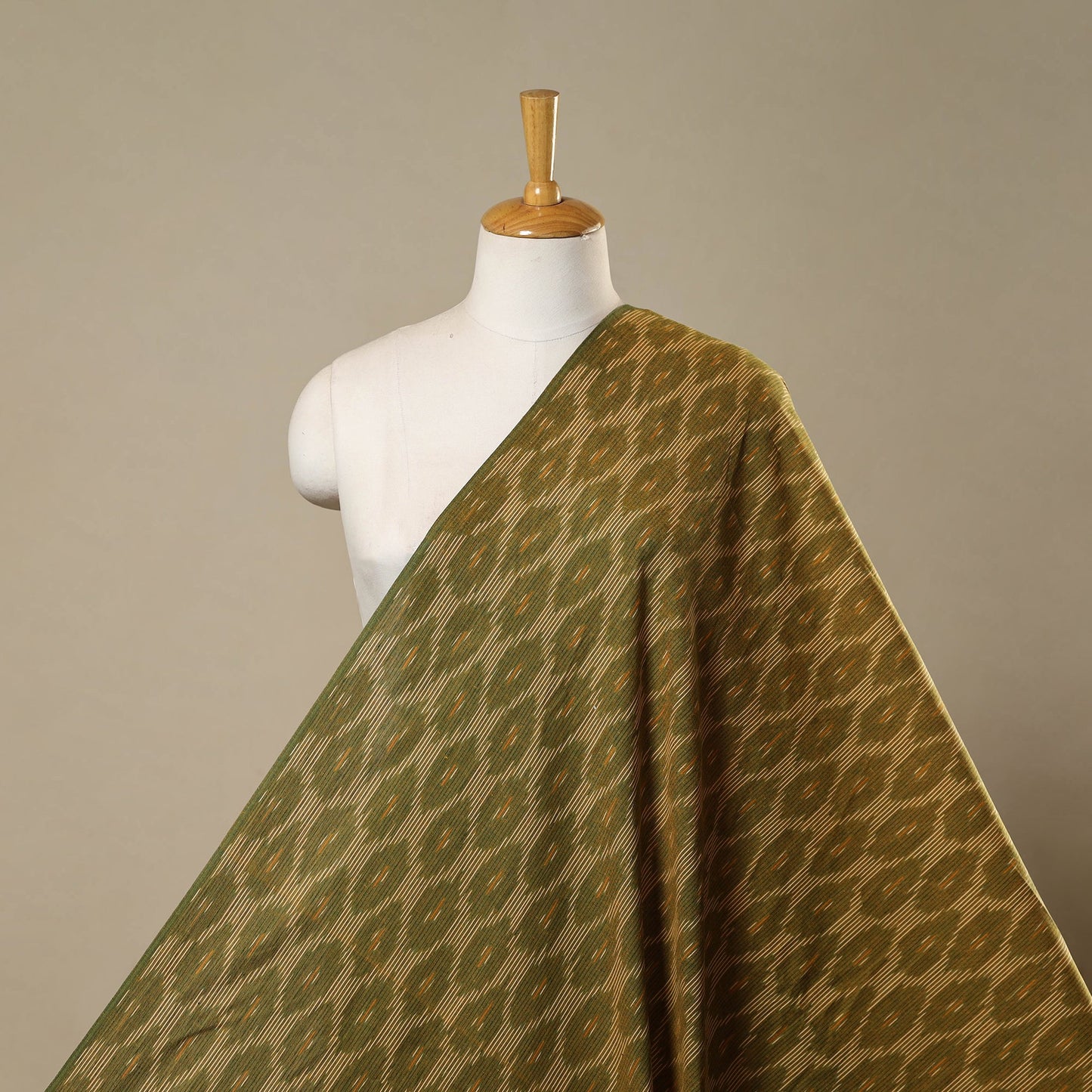 Cotton pochampally ikat fabric 03 - handcrafted