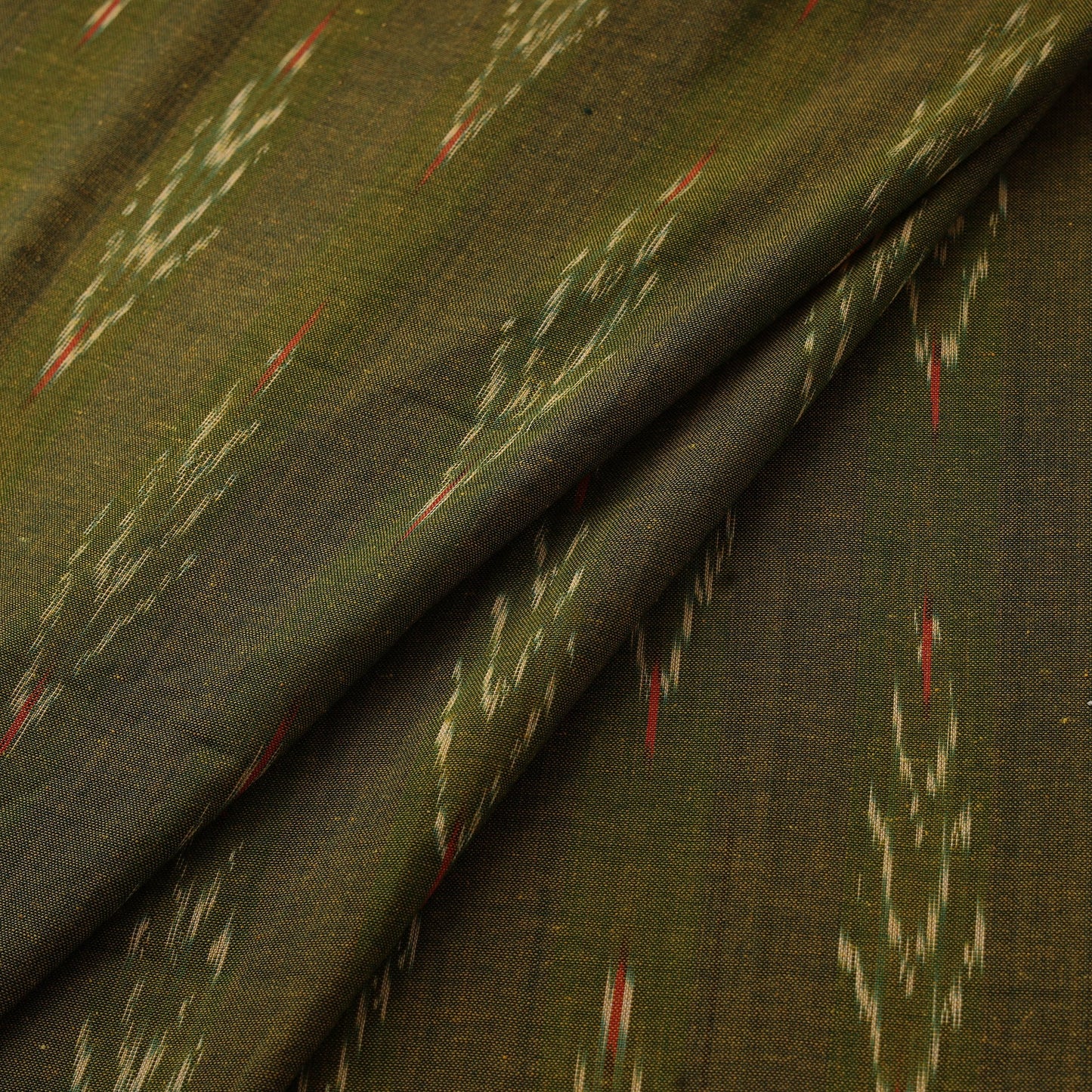 Cotton pochampally ikat fabric 07 - handcrafted