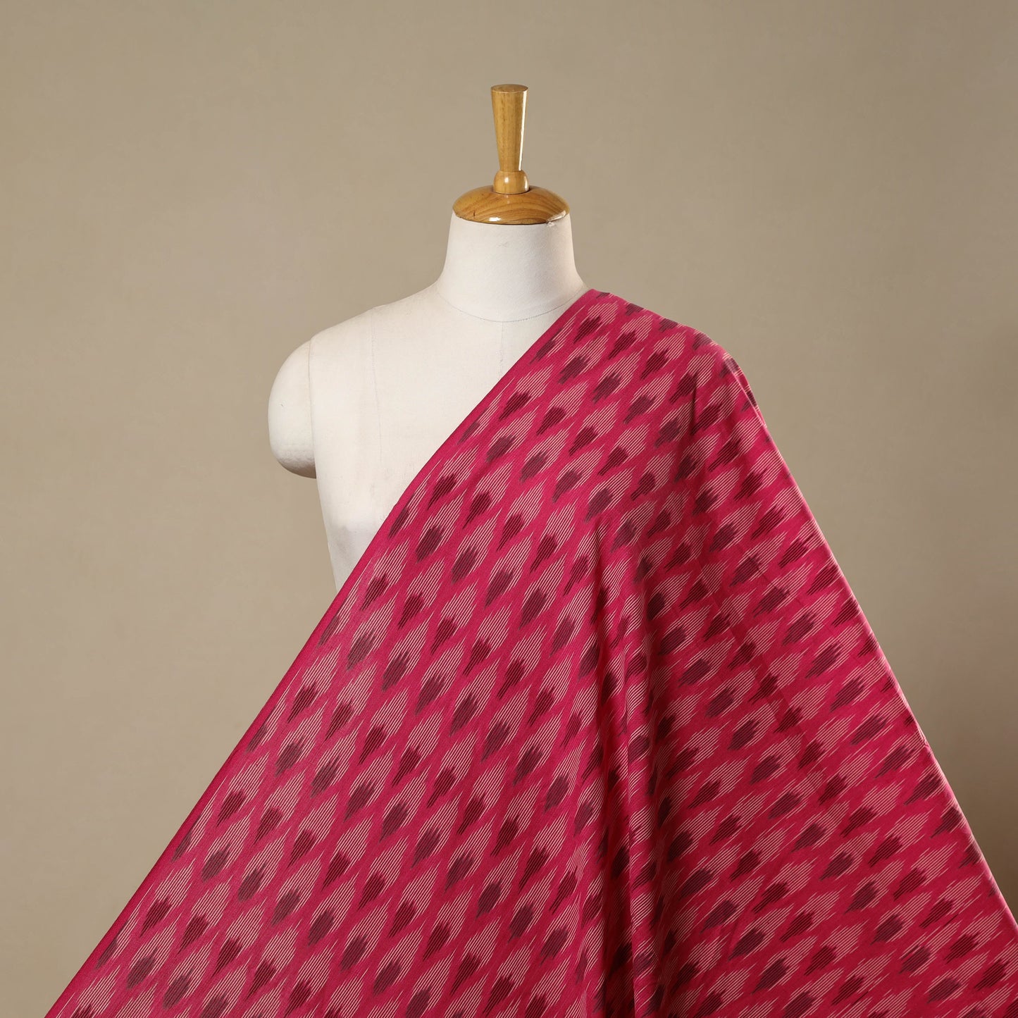 Cotton pochampally ikat fabric 08 - handcrafted