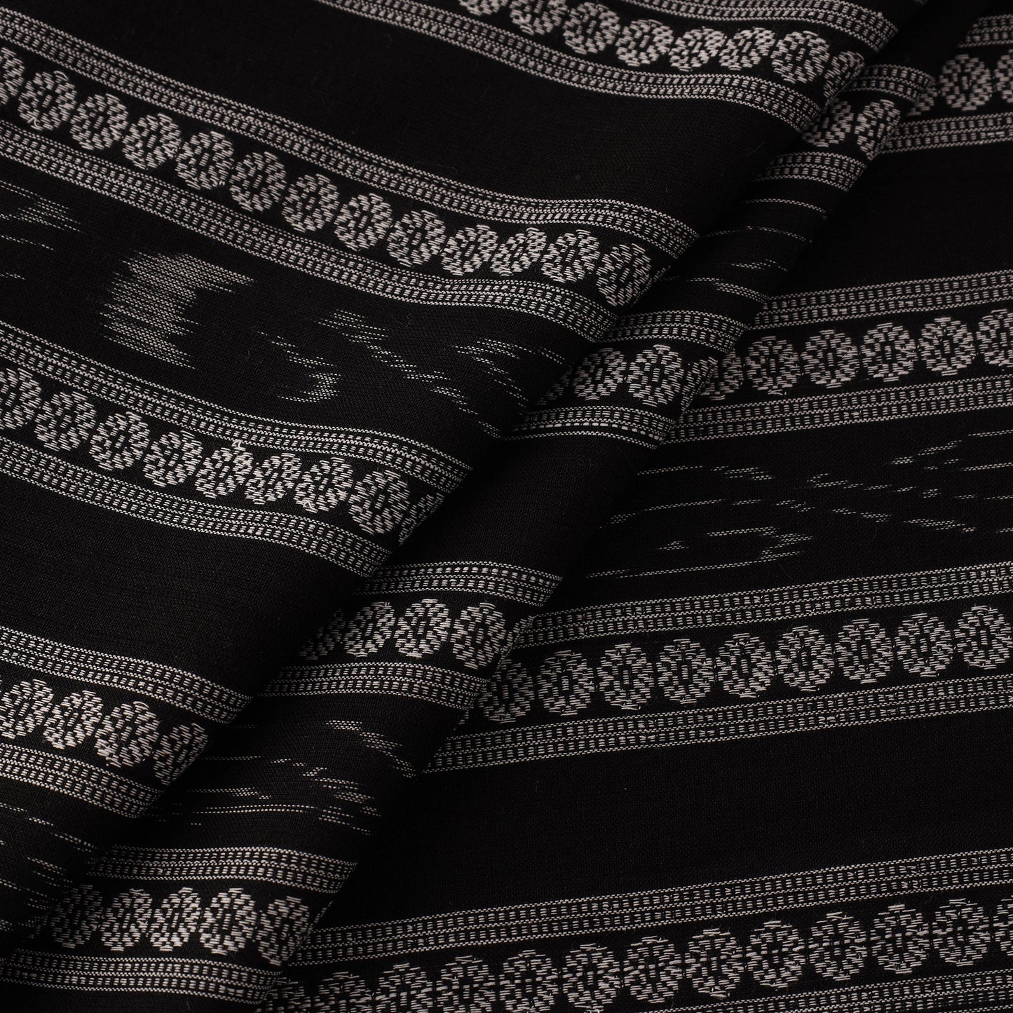 Cotton sambalpuri ikat fabric 29 - handcrafted