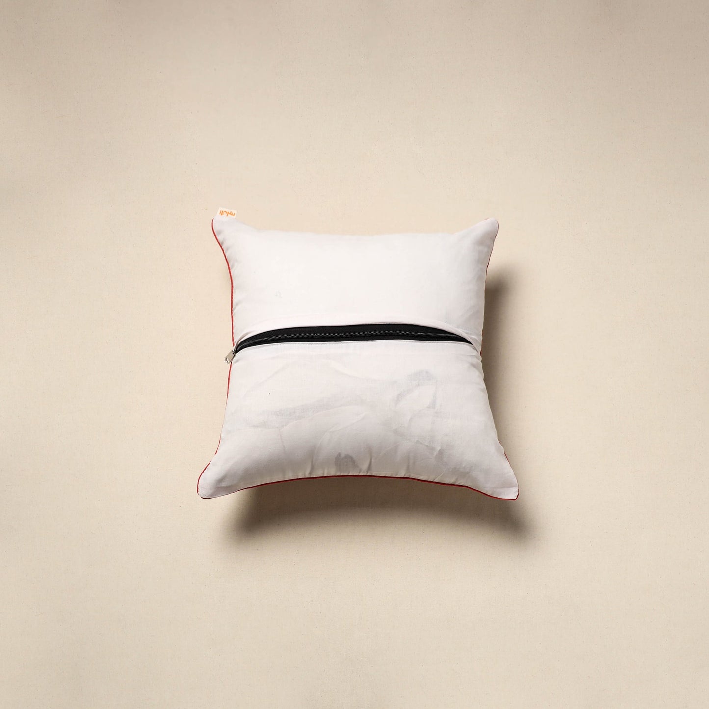 Cotton sanganeri cushion cover 100 - handcrafted