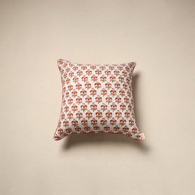 Cotton sanganeri cushion cover 100 - handcrafted