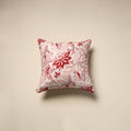 Cotton sanganeri cushion cover 101 - handcrafted