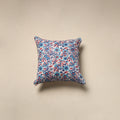 Cotton sanganeri cushion cover 105 - handcrafted