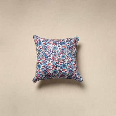 Cotton sanganeri cushion cover 105 - handcrafted