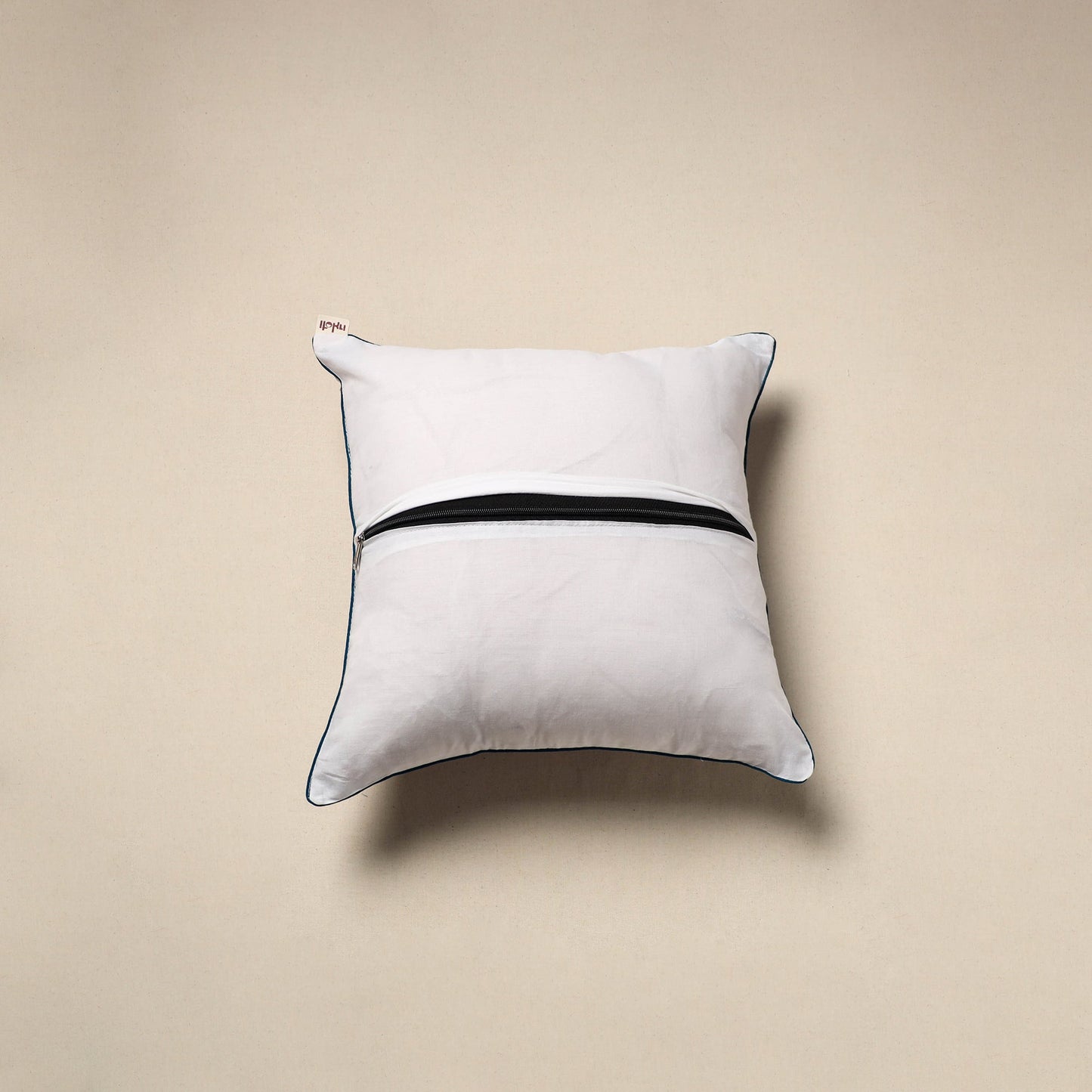 Cotton sanganeri cushion cover 105 - handcrafted