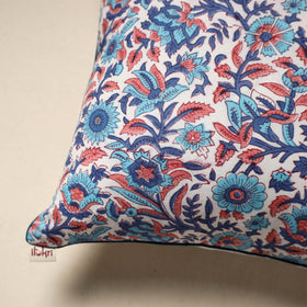 Cotton sanganeri cushion cover 105 - handcrafted